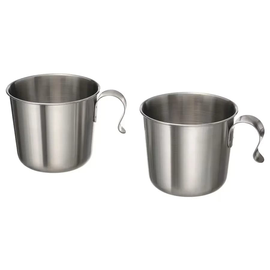 ماگ استیل جفتی GRILLTIDER ایکیا — تصویر ۲