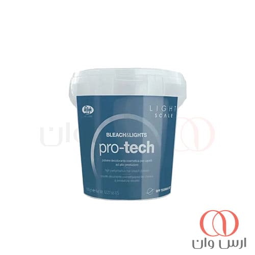 پودر دکلره حرفهای لیساپ میلانو Lisap Milano مدل Light Scale سری Bleach & Lights Pro-Tech حجم 1000 گرم