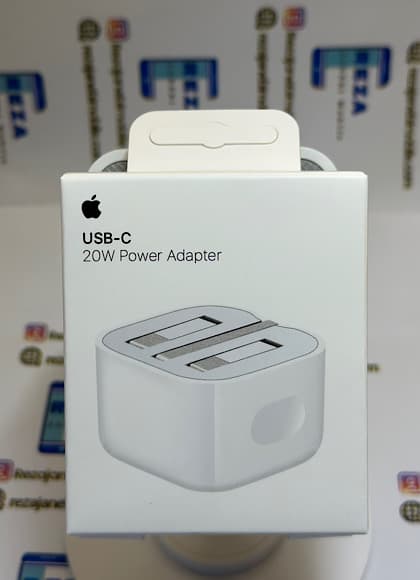 شارژر اپل 20 وات سه پین بدون کابل اصل Adaptor iphone 20w Original