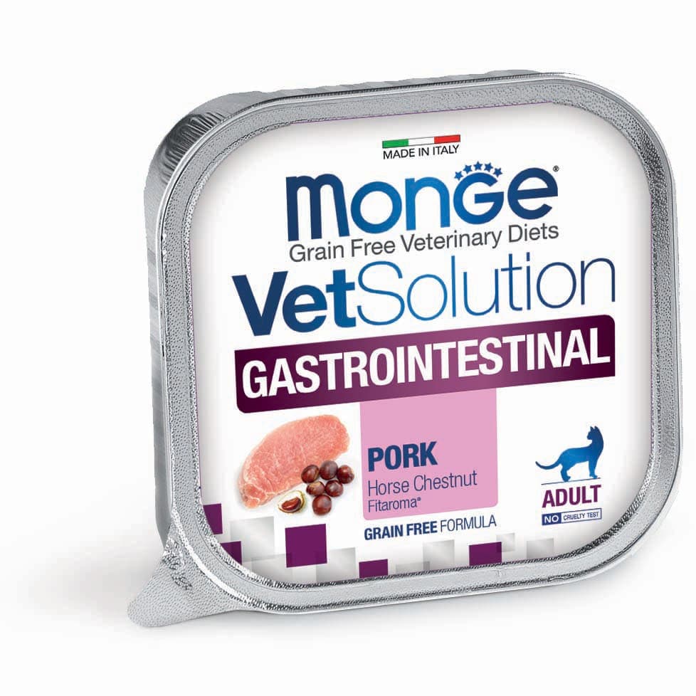 ووم درمانی گربه مونژه بهبود و درمان سیستم گوارش VetSolution Gastrointestinal Feline وزن 100گرم
