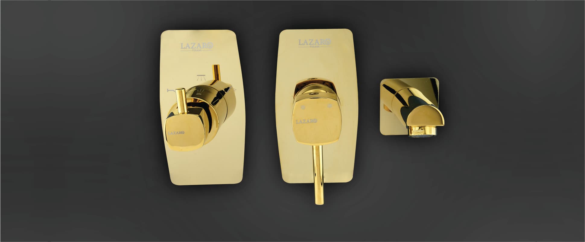 شیر حمام توکار لازارو مدل آگوا