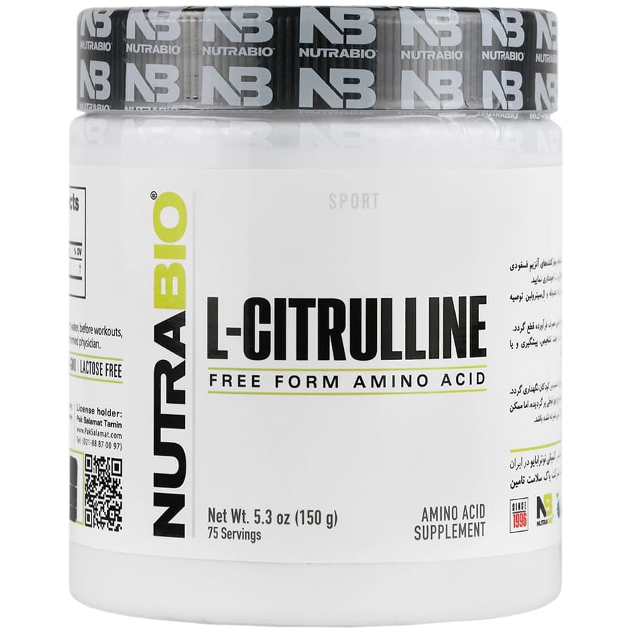 ال سیترولین نوترابایو 150 گرم/L citruline nutrabio