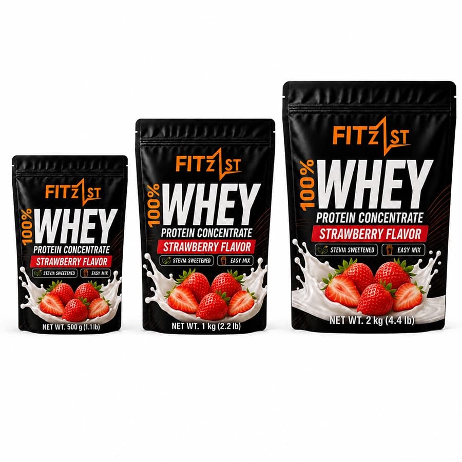 پودر وی 2000 گرم توت فرنگی (WHEY) — تصویر ۵
