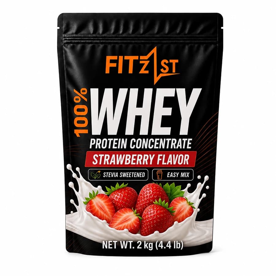 پودر وی 1000 گرم توت فرنگی (WHEY) — تصویر ۲