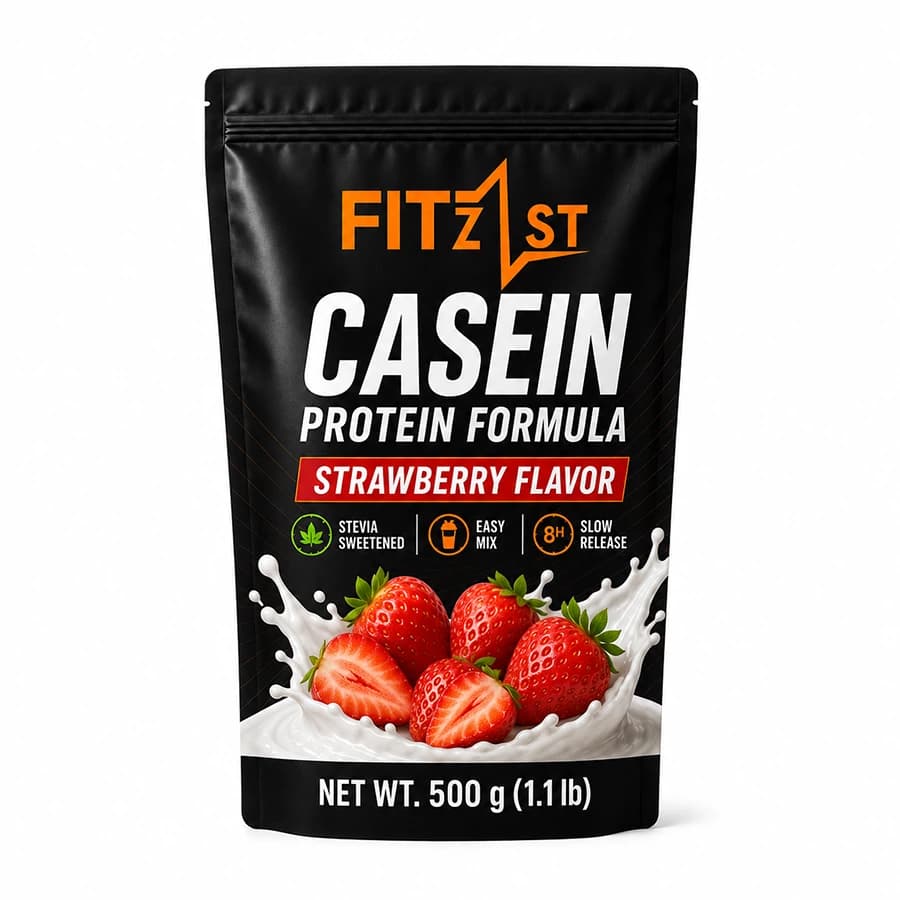 پودر کازئین 500 گرم توت فرنگی (CASEIN)