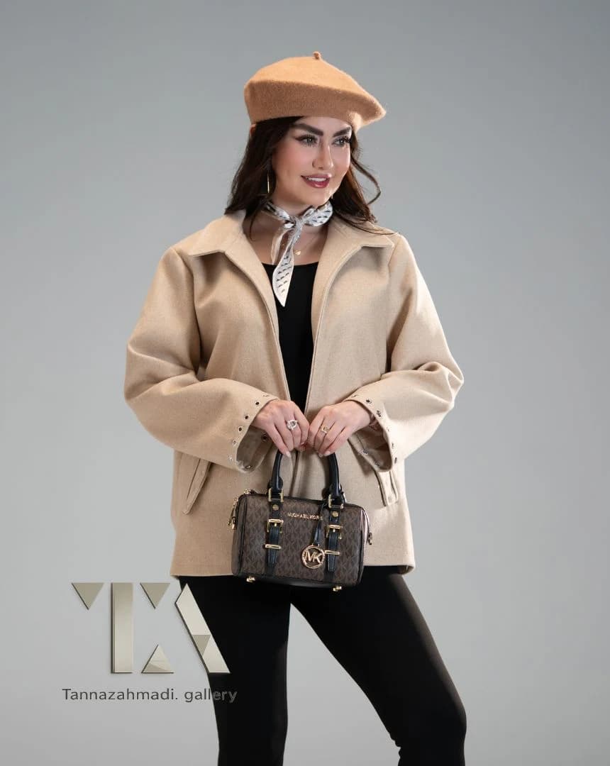 پالتو کتی پاریس رنگ کرم از کالکشن vip پاییز ۱۴۰۵ — تصویر ۴