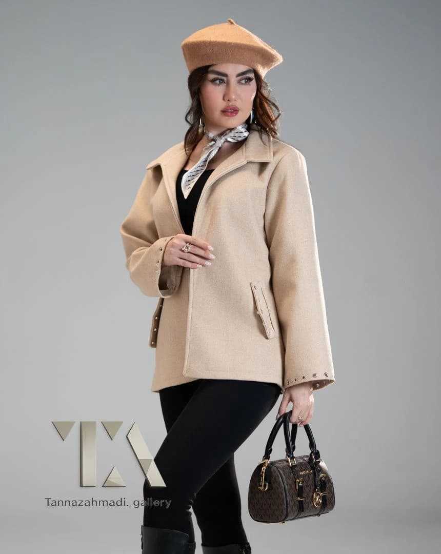 پالتو کتی پاریس رنگ کرم از کالکشن vip پاییز ۱۴۰۵ — تصویر ۳