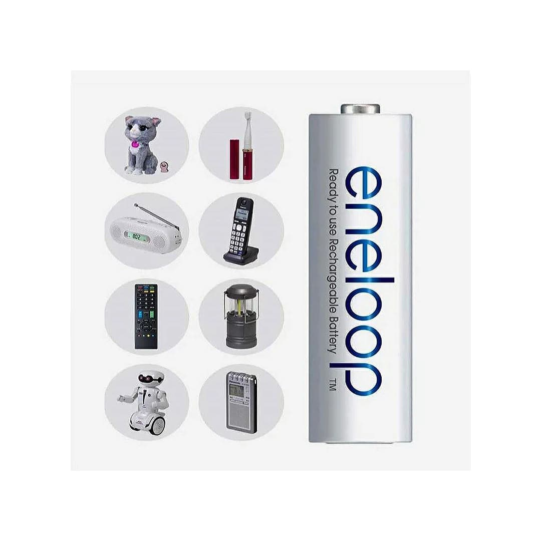 باتری قلمی شارژی eneloop پاناسونیک (کارت 2 عددی) — تصویر ۶