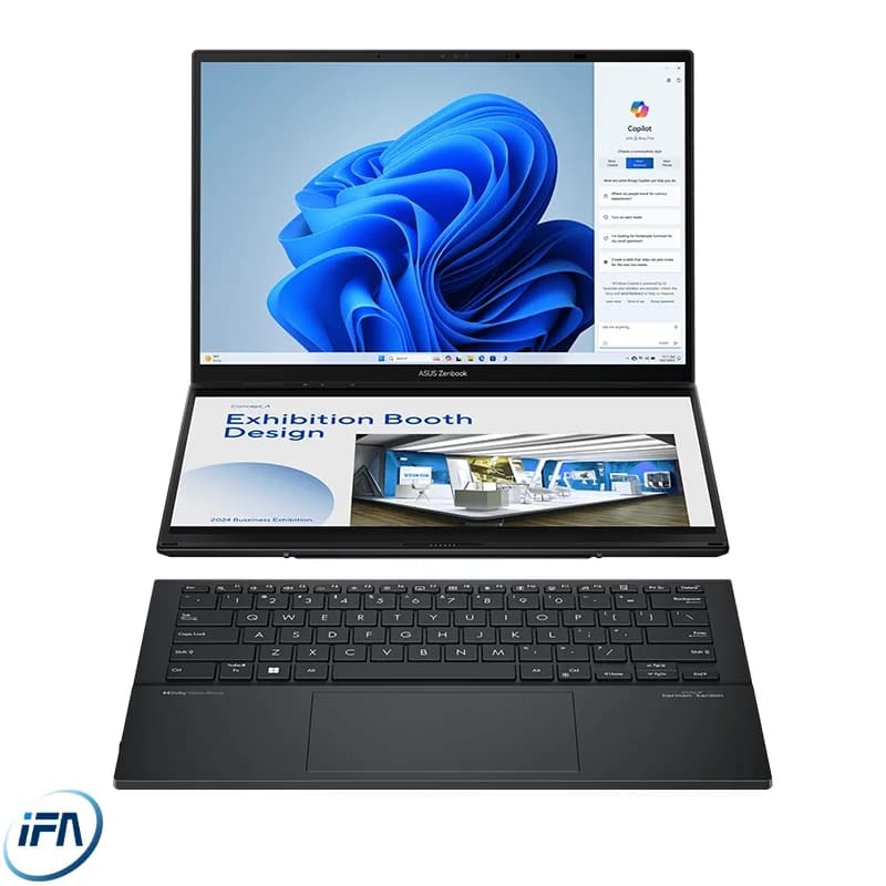 لپ تاپ ایسوس مدل ZenBook Duo UX8406CA – Ultra 9 285H 32GB 2TB — تصویر ۳
