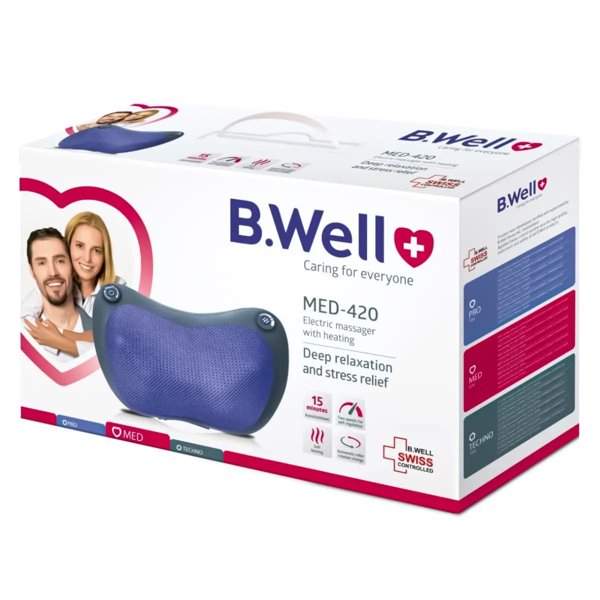 ماساژور بالشتی شیاتسو بی ول B.WELL مدل MED-420 — تصویر ۷