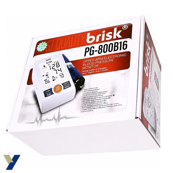 دستگاه فشارسنج بازویی دیجیتال بریسک BRISK مدل PG-800B16 — تصویر ۳