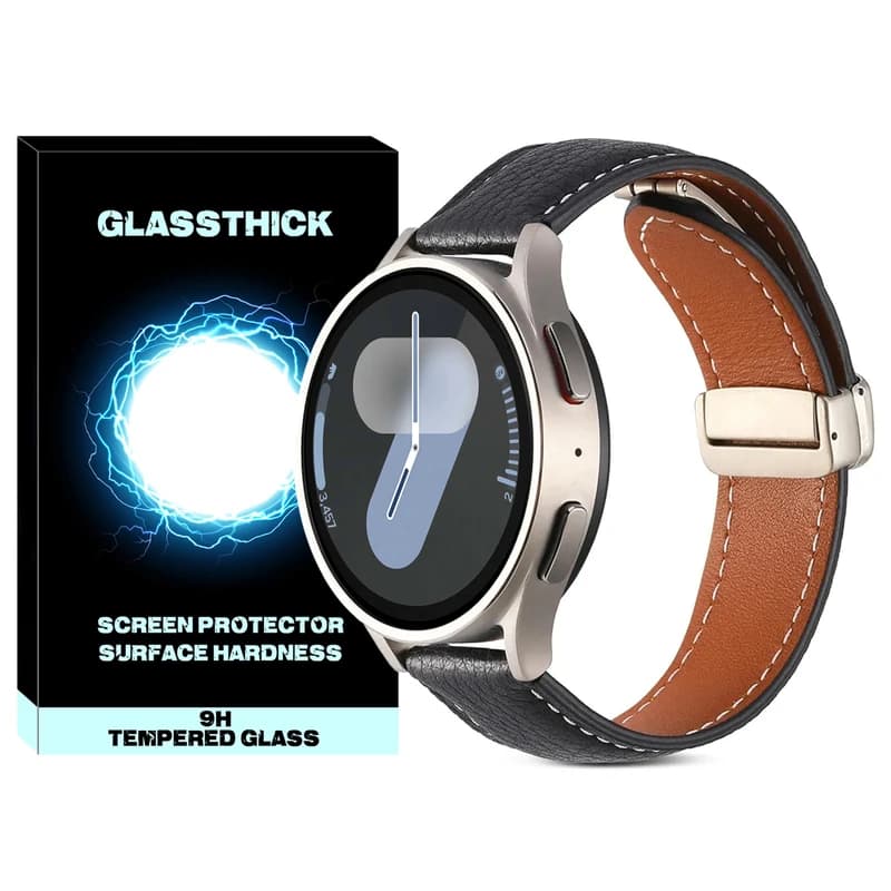 بند گلستیک مدل Mag Leather GL مناسب برای ساعت هوشمند سامسونگ Galaxy watch 4/5/6/7/FE size 40/43/44/46/47mm