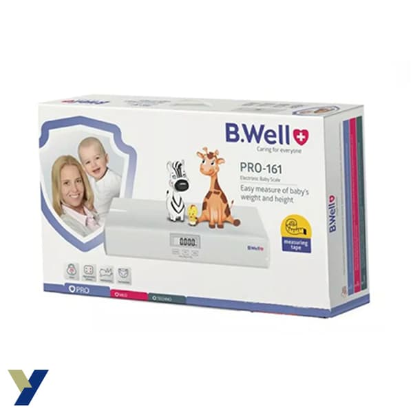 ترازو نوزاد دیجیتال همراه قدسنج بی ول مدل PRO-161 — تصویر ۲