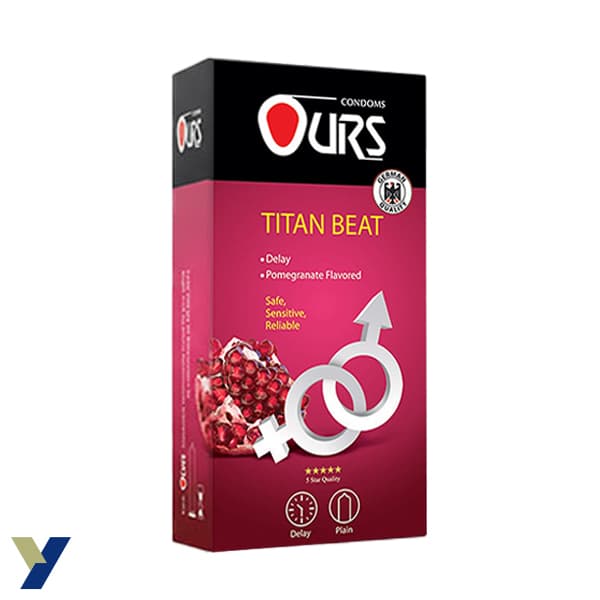 کاندوم تاخیری اورز OURS مدل TITAN BEAT بسته 12 عددی