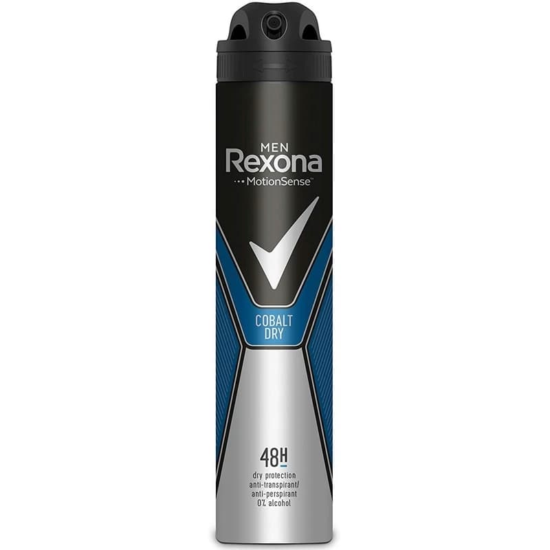 اسپری ضد تعریق مردانه Cobalt Dry رکسونا 200ml — تصویر ۸