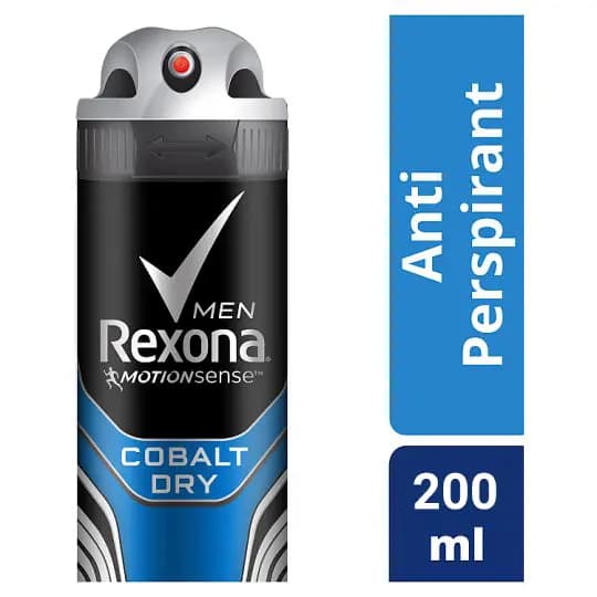 اسپری ضد تعریق مردانه Cobalt Dry رکسونا 200ml — تصویر ۵