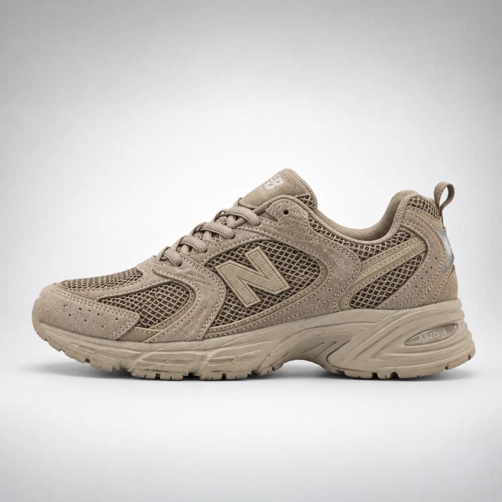 کتونی زنانه نیوبالانس 530 کرم قهوه‌ای | New Balance 530 Beige Brown