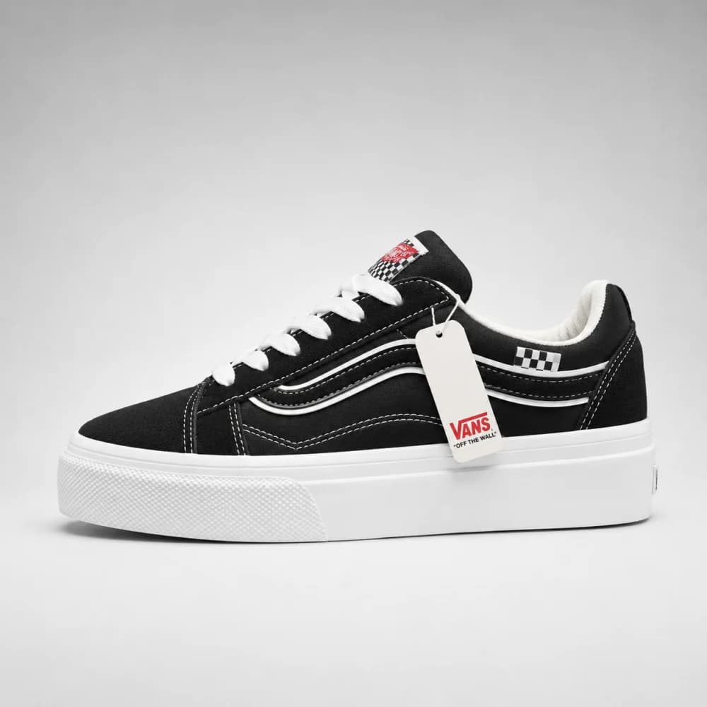 کتونی ونس اولد اسکول پلتفرم مشکی | Vans Old Skool Platform Black
