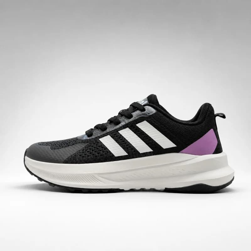 کتونی آدیداس ران فالکون مشکی سفید | Adidas Runfalcon Black White — تصویر ۲
