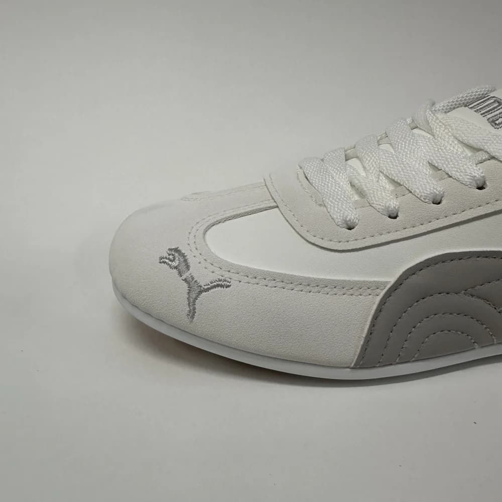 کتونی پوما اسپید کت سفید طوسی | Puma Speedcat White Grey — تصویر ۵