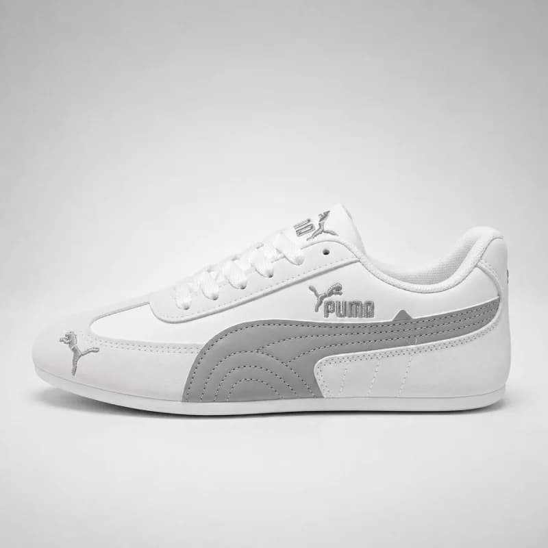 کتونی پوما اسپید کت سفید طوسی | Puma Speedcat White Grey — تصویر ۲