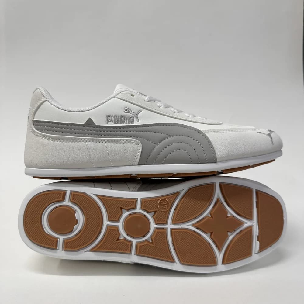 کتونی پوما اسپید کت سفید طوسی | Puma Speedcat White Grey — تصویر ۳
