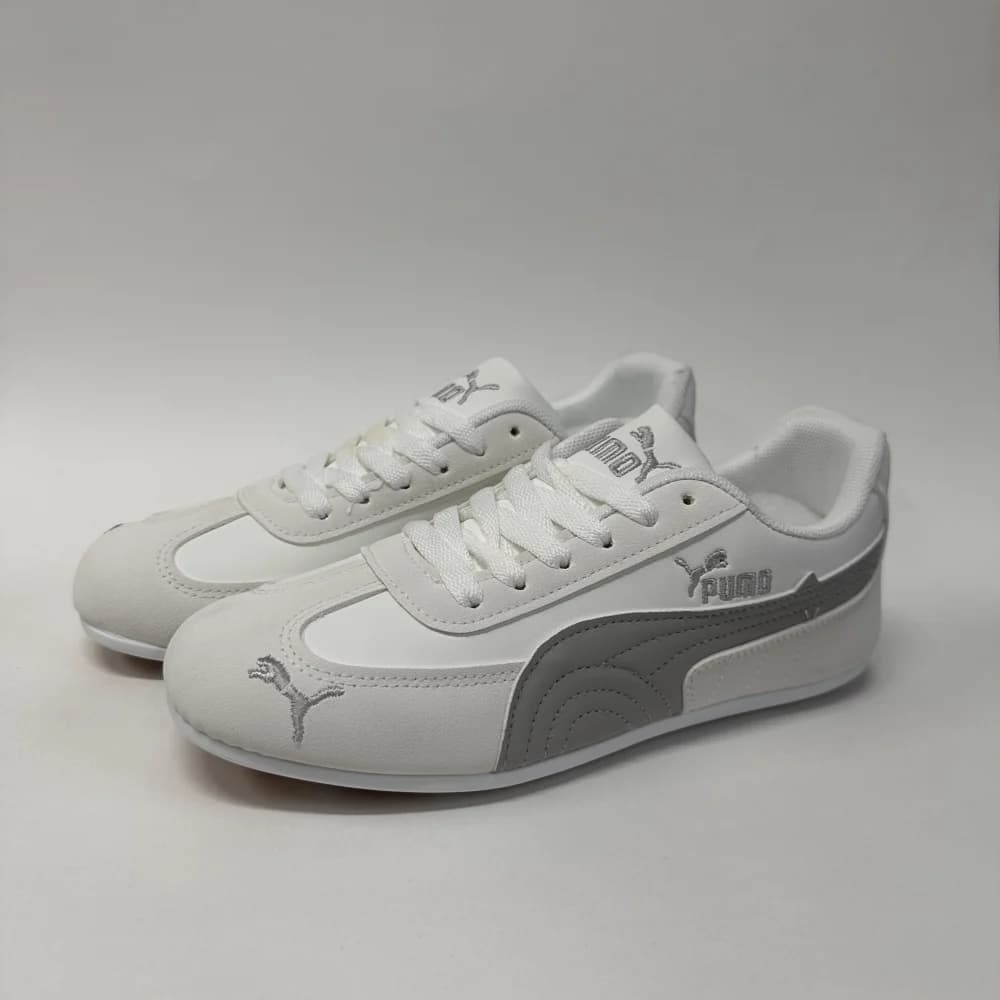 کتونی پوما اسپید کت سفید طوسی | Puma Speedcat White Grey — تصویر ۴