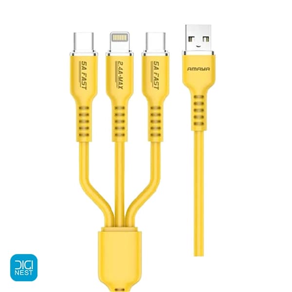 کابل شارژ 3 در 1 (چند سر) آمایا مدل Amaya ACD-X30 — تصویر ۳