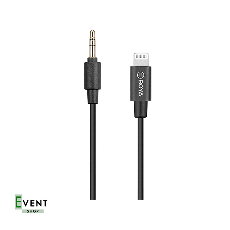 کابل تبدیل Lightning به جک 3.5 میلی متری (نری) بویا مدل K1