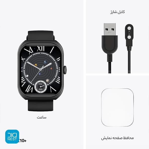 ساعت هوشمند تی سی اچ مدل Z10 plus با بند سیلیکونی — تصویر ۶