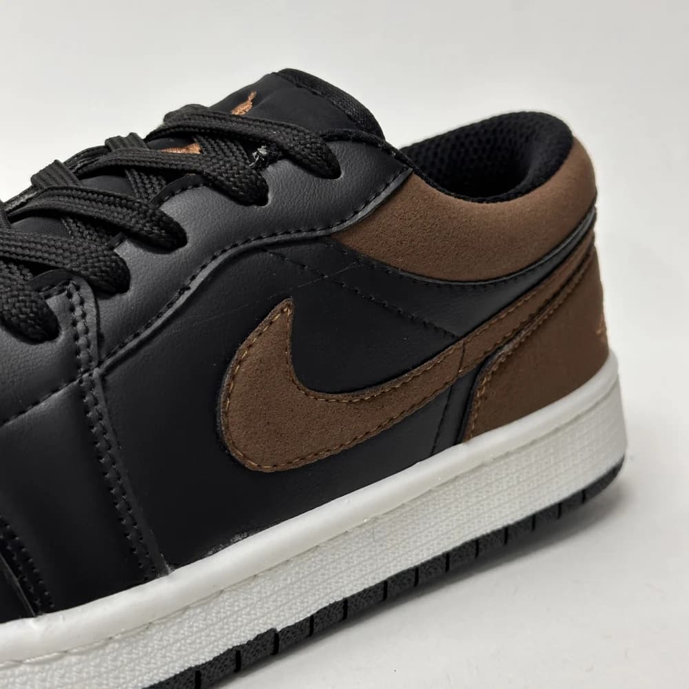 کتونی نایک ایر جردن 1 لو قهوهای مشکی | Air Jordan 1 Low Brown Black — تصویر ۴