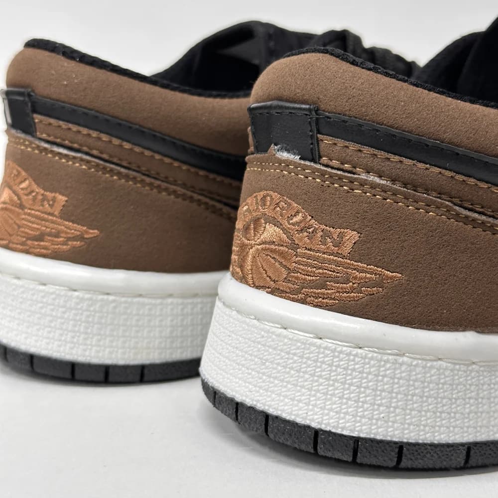 کتونی نایک ایر جردن 1 لو قهوهای مشکی | Air Jordan 1 Low Brown Black — تصویر ۳
