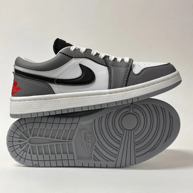 کتونی نایک ایر جردن 1 لو سفید طوسی | Air Jordan 1 Low Smoke Grey — تصویر ۳
