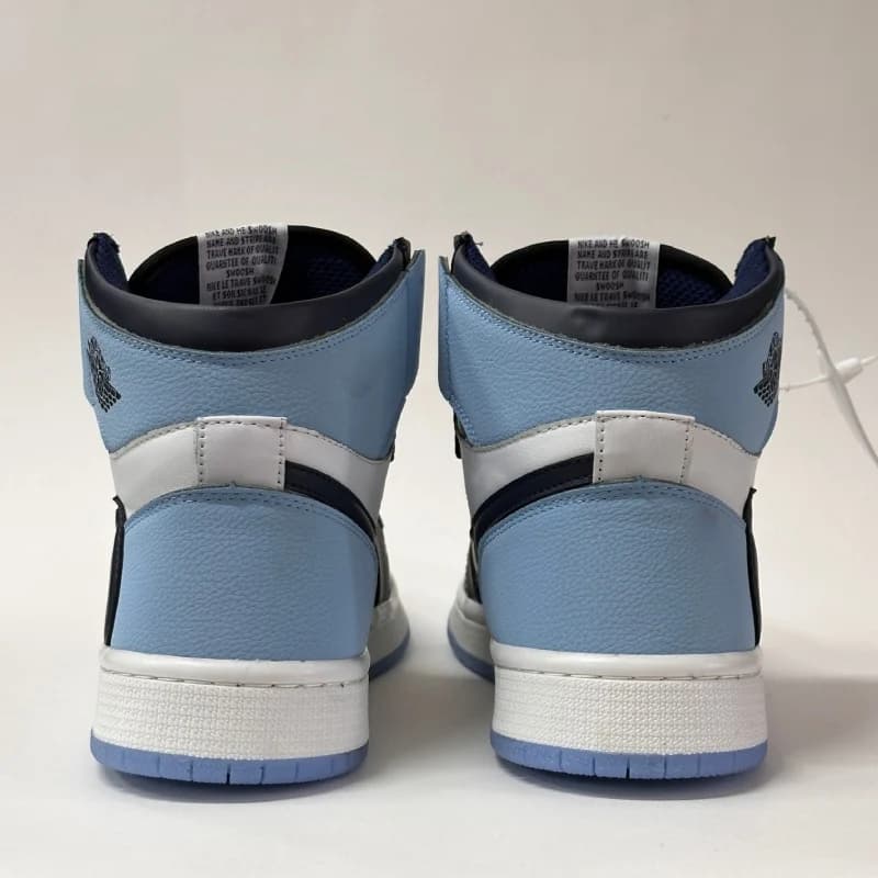 کتونی نایک ایر جردن 1 های سفید سرمهای | Air Jordan 1 High University Blue — تصویر ۸