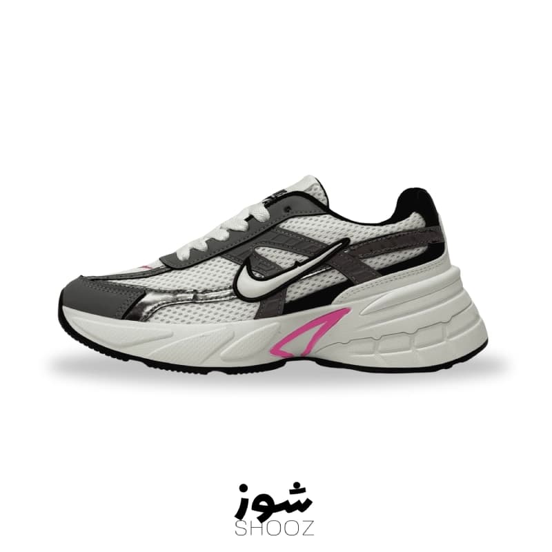 کتونی زنانه V2K سفید طوسی وارداتی کیفیت مستر — تصویر ۲