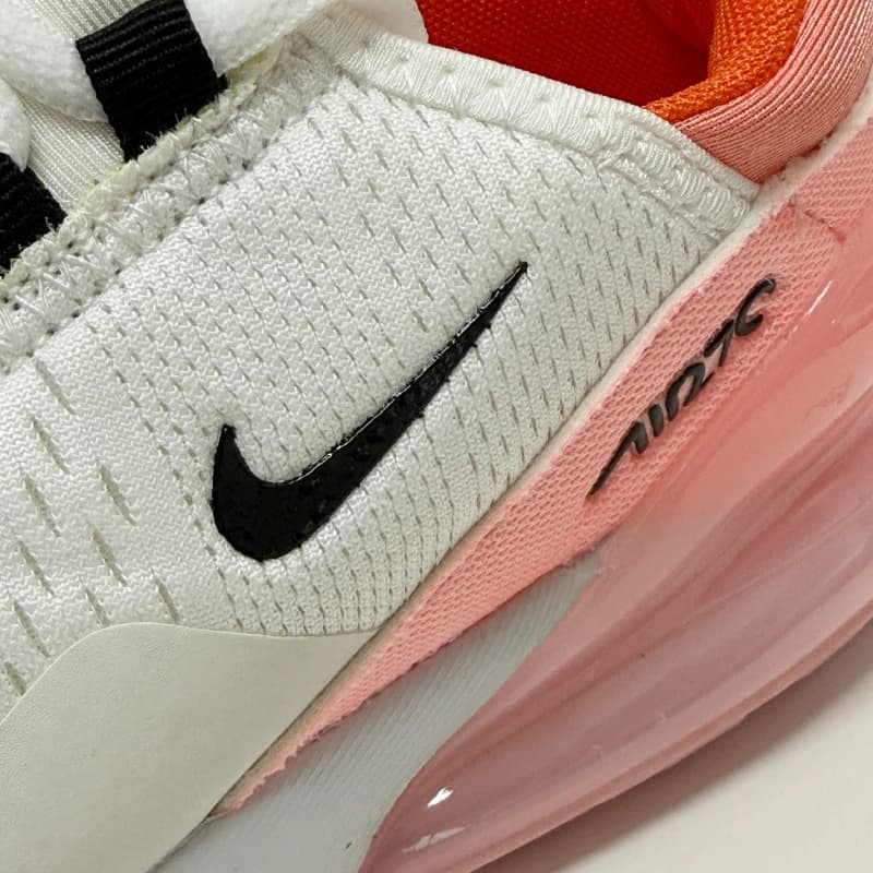 کتونی زنانه نایک air max 270 سفید صورتی وارداتی مستر کوالیتی — تصویر ۶