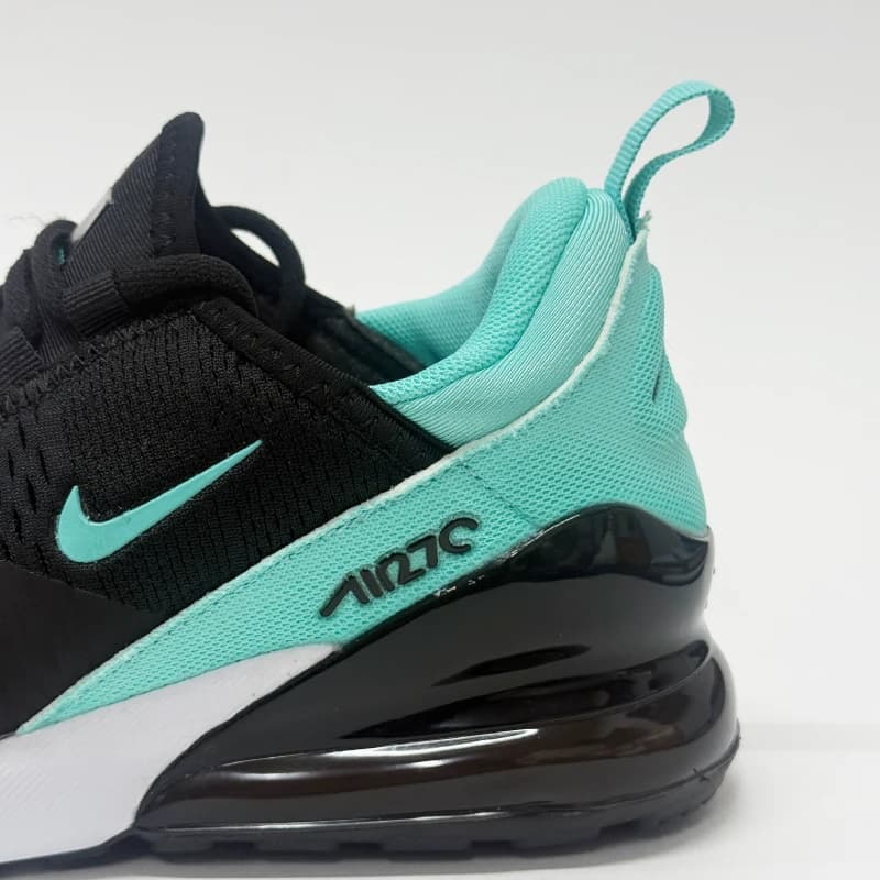 کتونی زنانه نایک air max 270 مشکی سبز وارداتی مستر کوالیتی — تصویر ۳