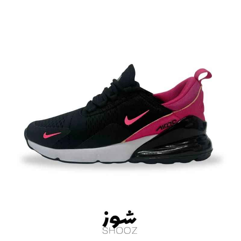 کتونی زنانه نایک air max 270 مشکی صورتی وارداتی مستر کوالیتی