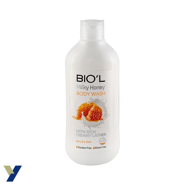 شامپو بدن بیول مدل MILKY HONEY مناسب پوست خیلی خشک 400 ML