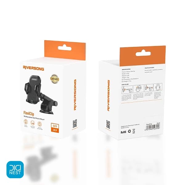 هولدر و پایه نگهدارنده گوشی موبایل ریورسانگ مدل FlexiClip CH05 — تصویر ۳