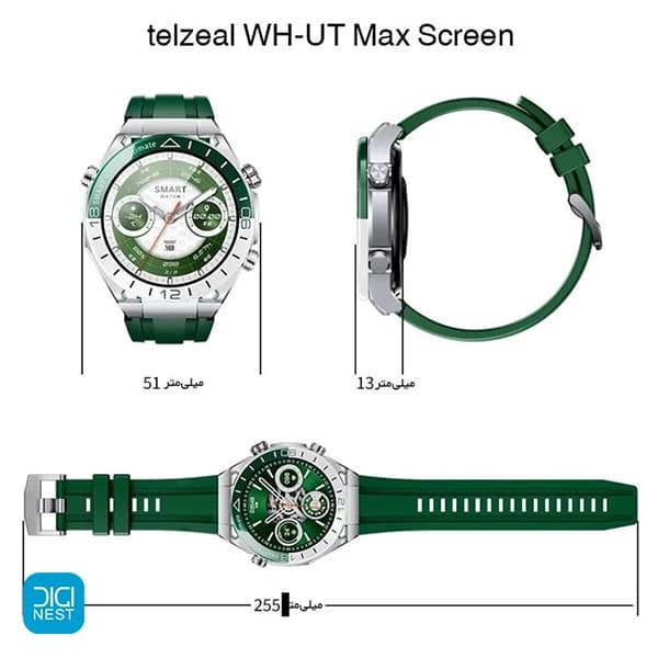 ساعت هوشمند صفحه گرد تلزیل مدل WH-UT Max Screen — تصویر ۴