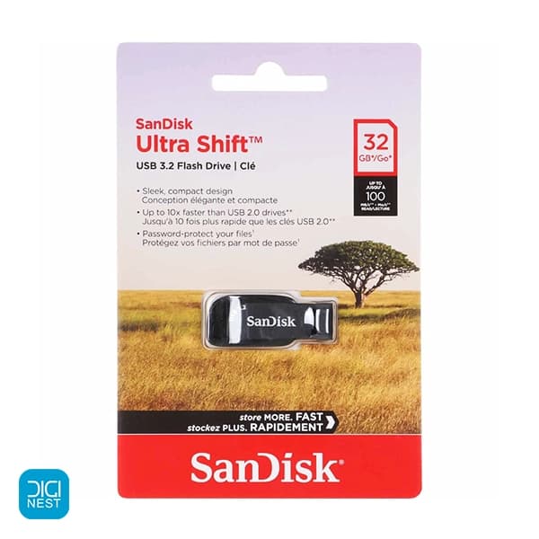 فلش مموری 32 گیگ USB3.2 سن دیسک مدل Ultra Shift — تصویر ۳