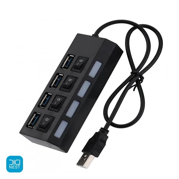 هاب یو اس بی 4 پورت ترکا مدل TREQA USB 2.0