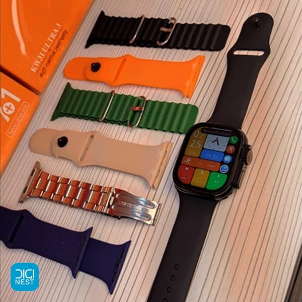 ساعت هوشمند کیکی ویر مدل KW31 ULTRA3 با 7 بند — تصویر ۶
