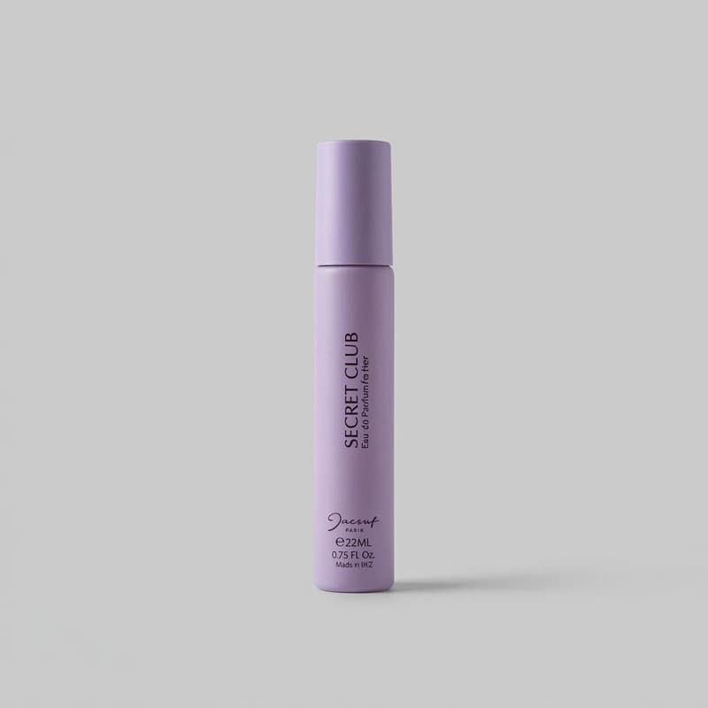 عطر جیبی زنانه ژک ساف مدل Secret Club با رایحه معتدل و شیرین حجم 22 میلی‌لیتر
