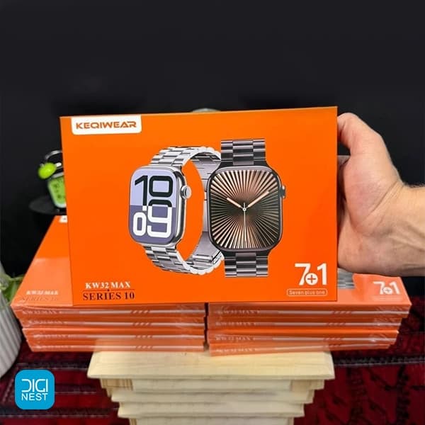 ساعت هوشمند طرح اپل واچ مدل KW32 Max با هفت بند — تصویر ۶
