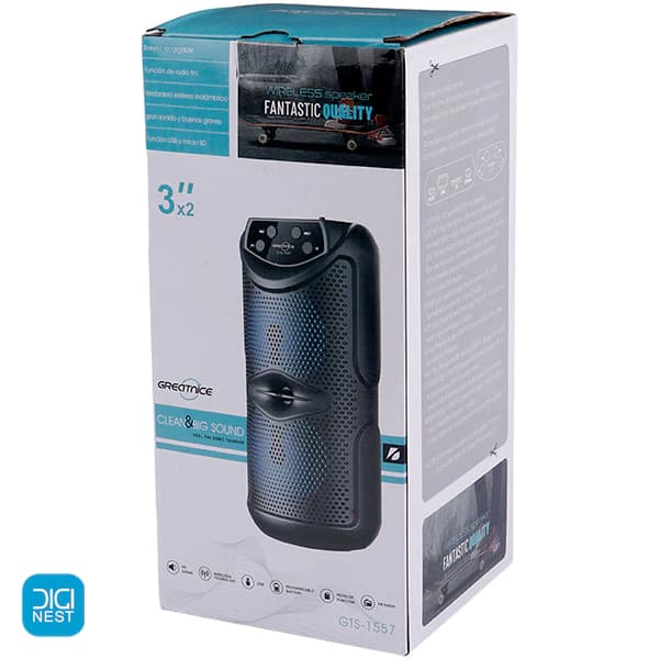 اسپیکر بلوتوث قابل حمل گریت نایس مدل GTS-1557 — تصویر ۳