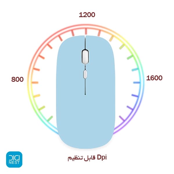 ماوس بی سیم بلوتوثی سایلنت طرح اپل مدل 001 — تصویر ۶