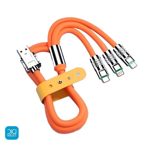 کابل فست شارژ 3 کاره ژله ای ایکس هانز مدل X-hanz LM09