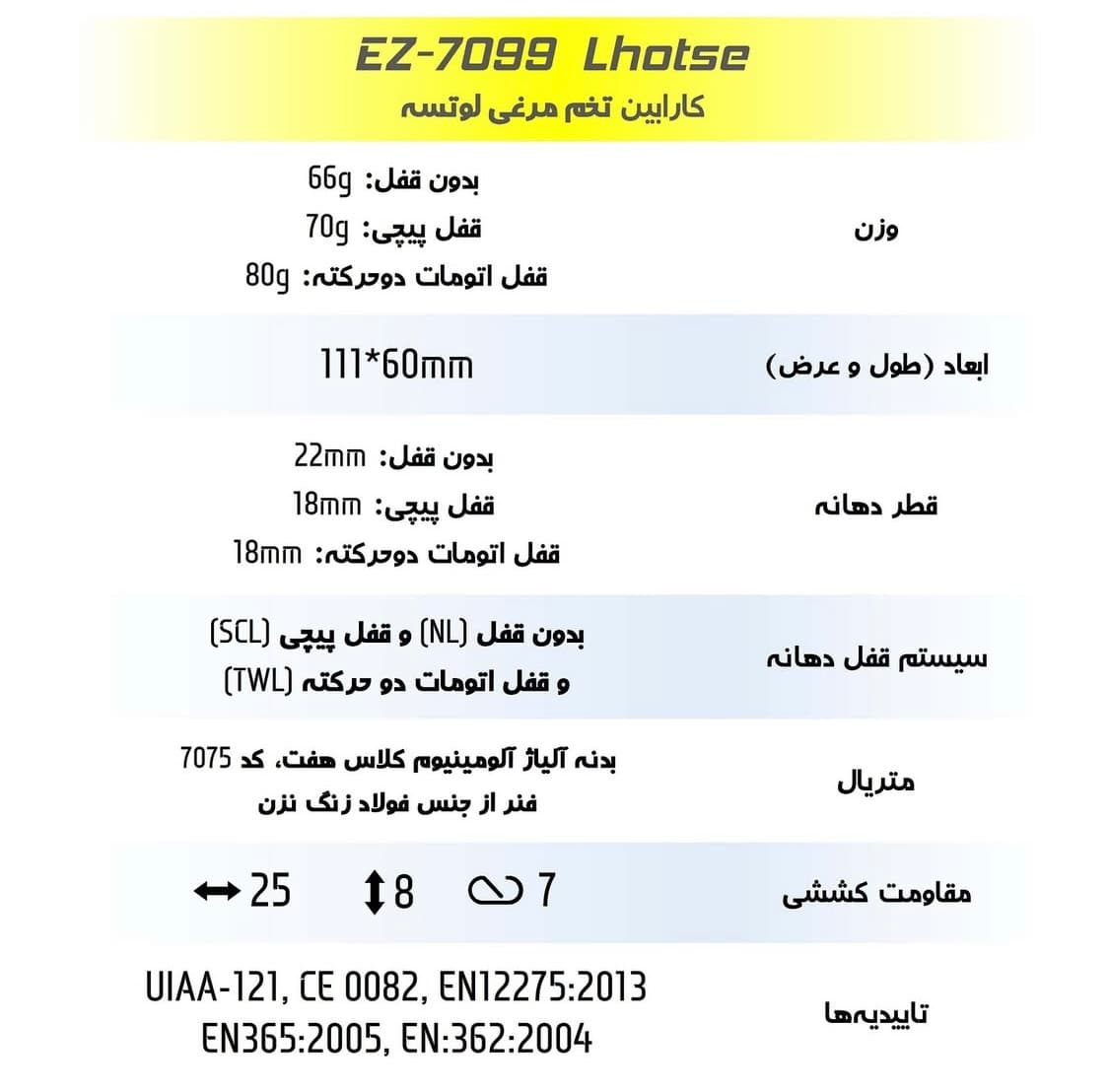 کارابین پیچ آیزن مدل لوتسه LHOTSE EYEZEN — تصویر ۳